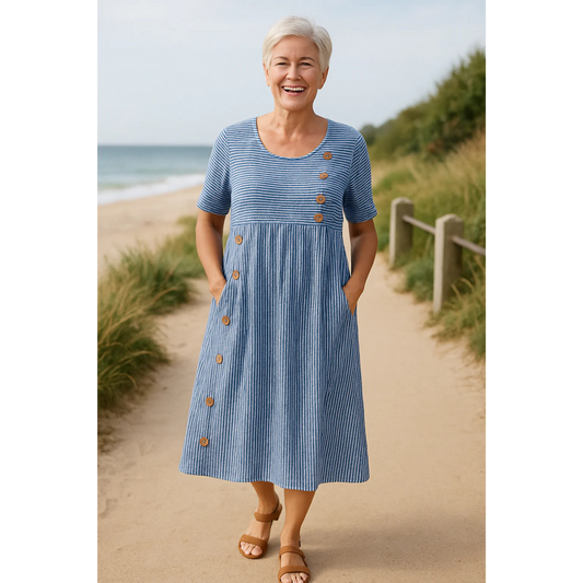 Nila | Striped Dress by Gavro Sydney