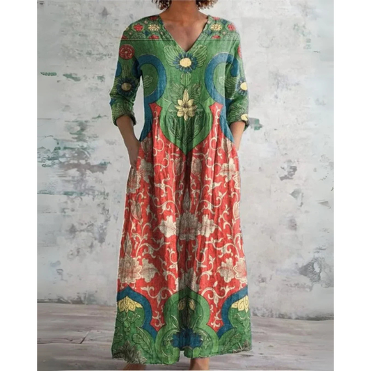 Aria | Vintage Floral Maxi Dress by Gavro Sydney